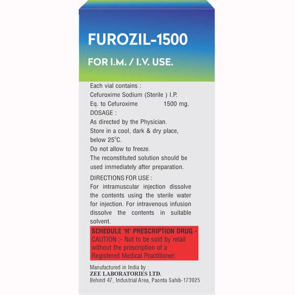 Furozil 1500mg Dry Vial Of 1 Powder For Injection