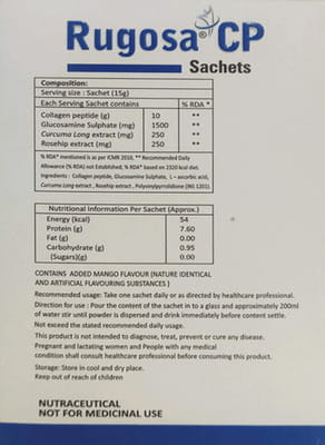 Rugosa Cp Mango Flavour Sachet Of 15gm Powder