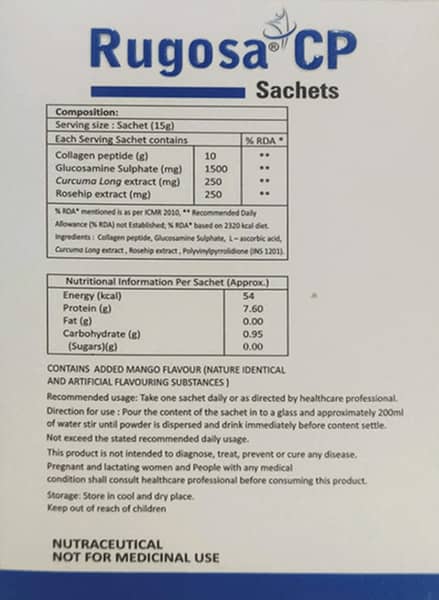 Rugosa Cp Mango Flavour Sachet Of 15gm Powder