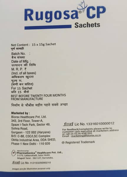 Rugosa Cp Mango Flavour Sachet Of 15gm Powder