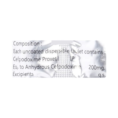 Cefsip 200mg Strip Of 10 Tablets