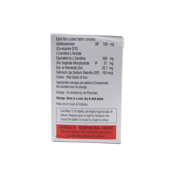 Carnimac Q 10Mg Strip Of 10 Tablets