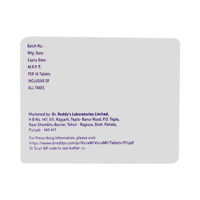 Vicra M 12.5/500mg Strip Of 10 Tablets