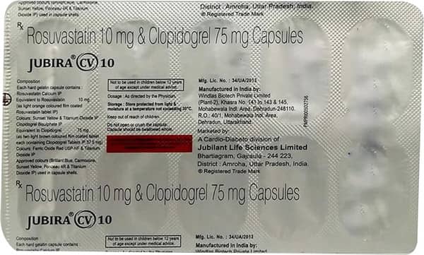 Jubira Cv 10mg Strip Of 10 Capsules