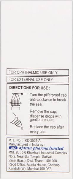 New Maxmoist Bottle Of 10ml Eye Drops