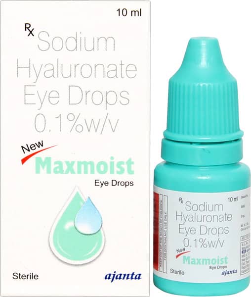 New Maxmoist Bottle Of 10ml Eye Drops