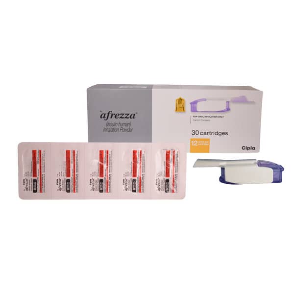 Afrezza Box Of 30 - 12 Unit Cartridge And 1 Inhaler