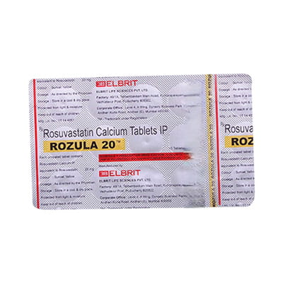 Rozula 20mg Strip Of 15 Tablets