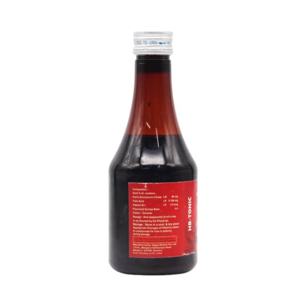Hb Tonic Apple Flavour Bottle Of 200ml Syrup