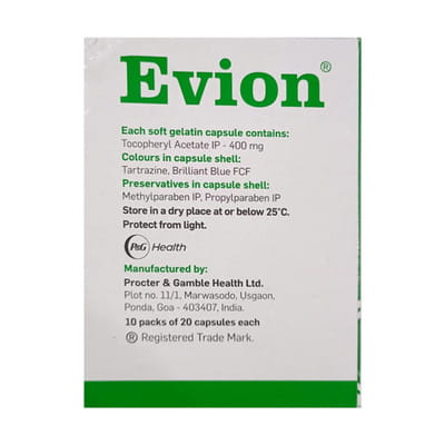 Elvitamin 400mg Strip Of 10 Capsules