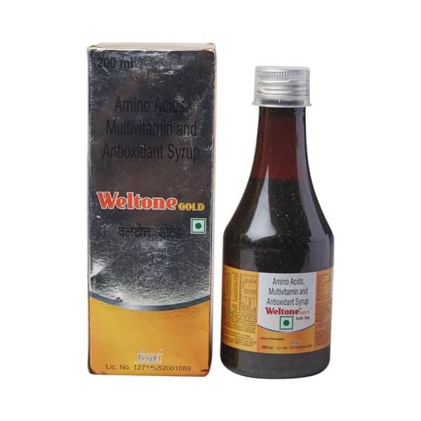 Weltone Gold Bottle Of 200ml Syrup