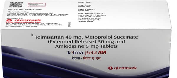 Telma Beta Am Strip Of 10 Tablets