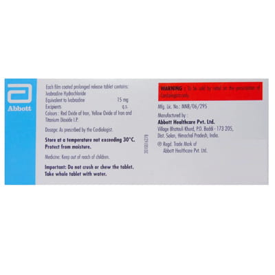 Ivabid Od 15mg Strip Of 10 Tablets