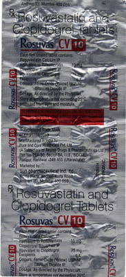 Rosuvas Cv 10mg Strip Of 10 Tablets