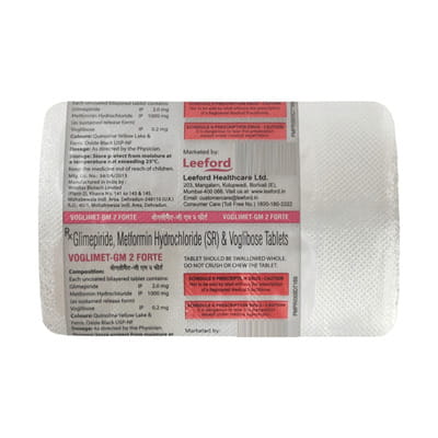 Voglimet Gm 2mg Forte Strip Of 10 Tablets