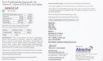 Geroz Lp Strip Of 10 Tablets