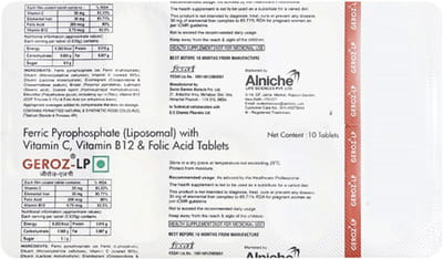 Geroz Lp Strip Of 10 Tablets