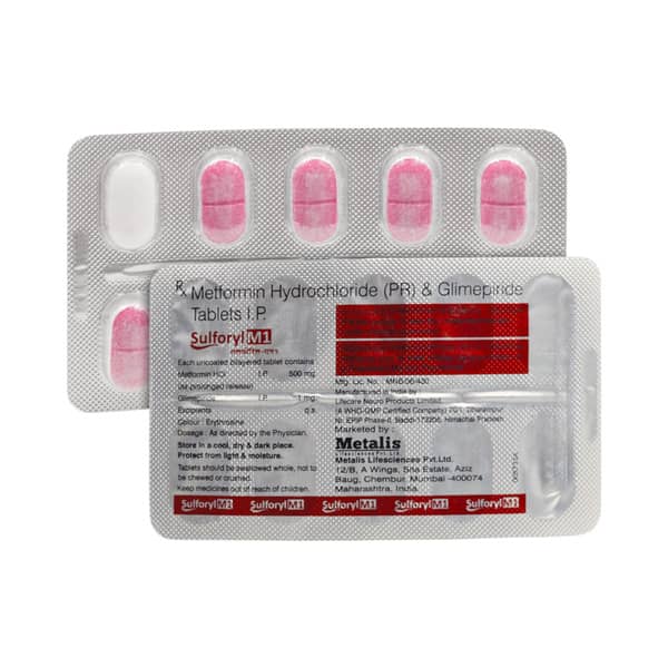 Sulforyl M 1/500mg Strip Of 10 Tablets