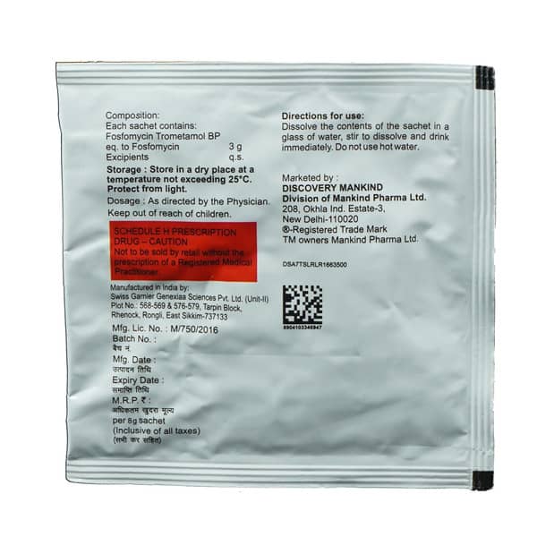 Zenflox Uti Orange Flavour Sachet Of 8gm Oral Powder