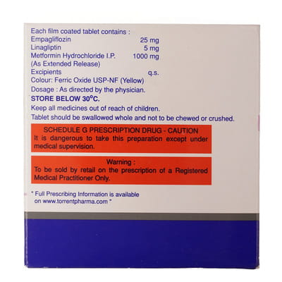 Linaxa Em 25/5/1000mg Strip Of 10 Tablets