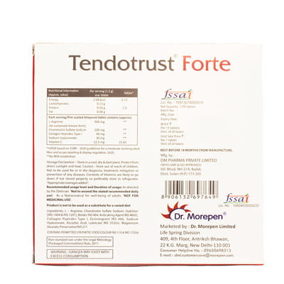Tendotrust Forte Strip Of 15 Tablets