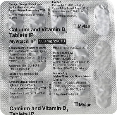 Myvitacillin Strip Of 15 Tablets