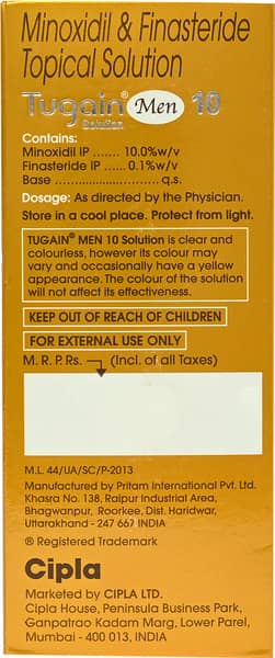 Tugain Men 10% Bottle Of 60ml Solution