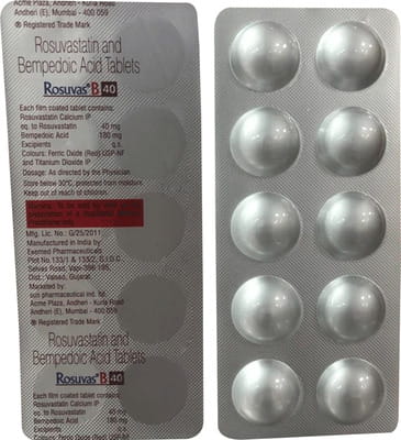 Rosuvas B 40mg Strip Of 10 Tablets