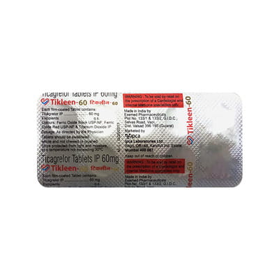 Tikleen 60mg Strip Of 10 Tablets