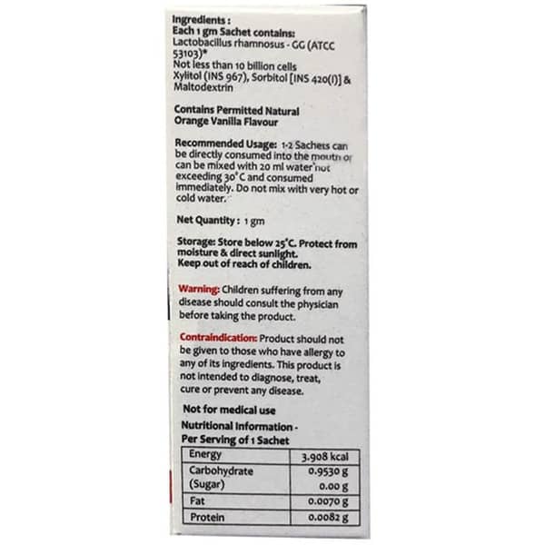 Pedigut Gg Orange Vanilla Flavour Sugar Free Sachet Of 1gm Powder