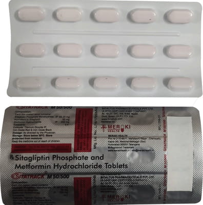 Sitatrack M 50/500mg Strip Of 15 Tablets