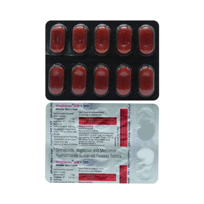 Voglimac Gm 1mg Hd Strip Of 15 Tablets