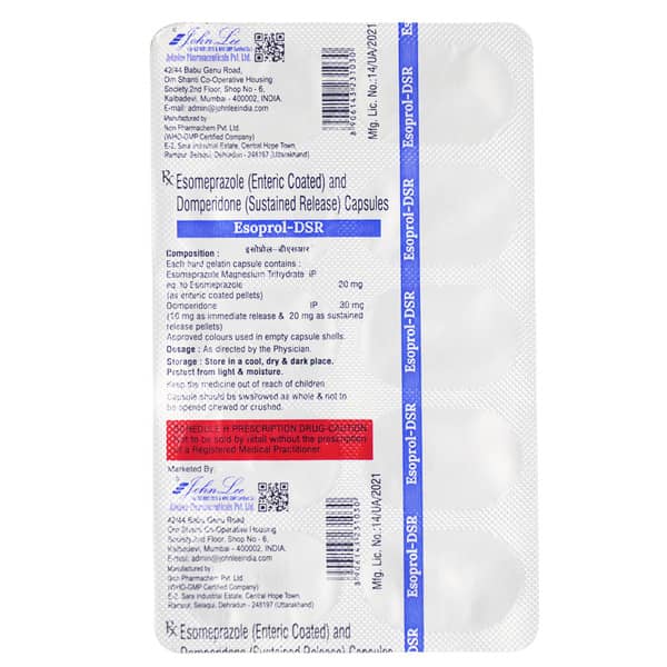 Esoprol Dsr Strip Of 10 Capsules