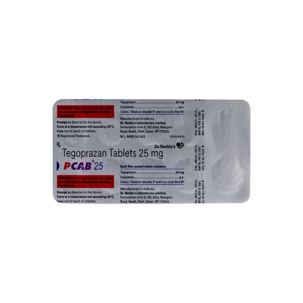 Pcab 25Mg Strip Of 10 Tablets