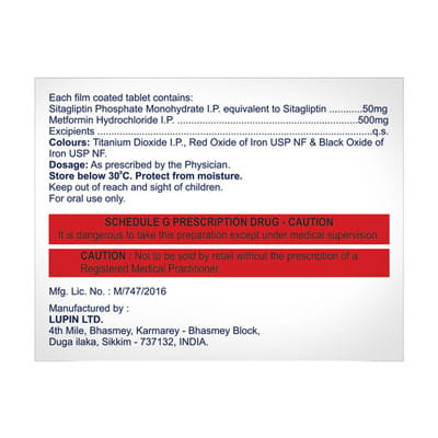 Sitabend M 50/50mg Strip Of 10 Tablets