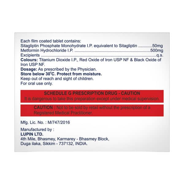 Sitabend M 50/50mg Strip Of 10 Tablets