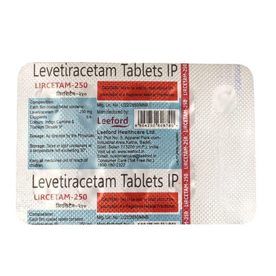 Lircetam 250mg Strip Of 10 Tablets