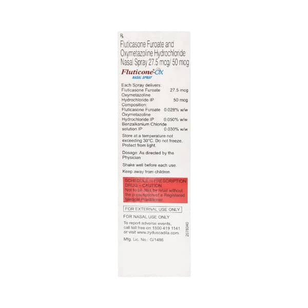 Fluticone Ox Bottle Of 70md Nasal Spray