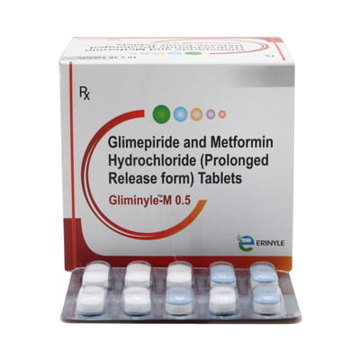 Gliminyle M 0.5mg Strip Of 15 Tablets