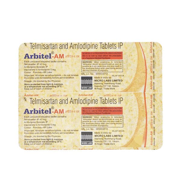 Arbitel Am 40Mg Strip Of 15 Tablets