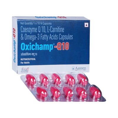 Oxichamp Q10 Strip Of 10 Capsules