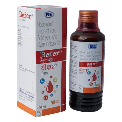 Befer Orange Flavour Bottle Of 200ml Syrup