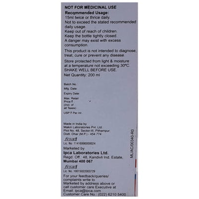 Cranpac Km Sugar Free Bottle Of 200ml Suspension