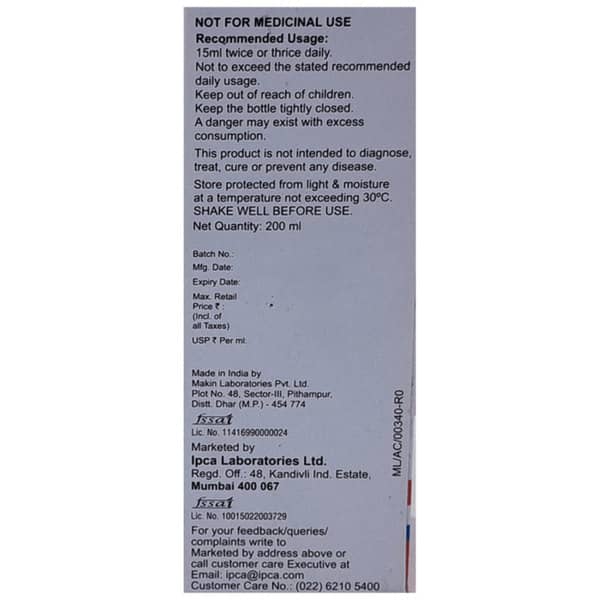 Cranpac Km Sugar Free Bottle Of 200ml Suspension