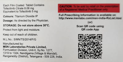 Tofadoz 5mg Strip Of 10 Tablets