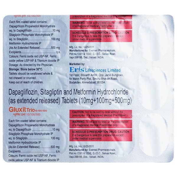 Gluxit Trio 10/100/500 Tablet