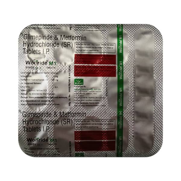 Wonride M 1mg Strip Of 15 Tablets