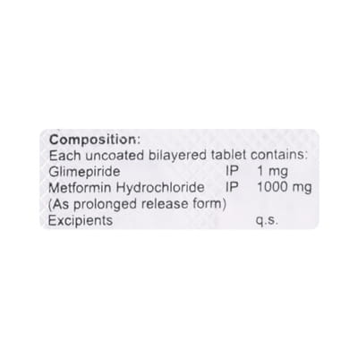 Geneglim M 1mg Forte Strip Of 10 Tablets