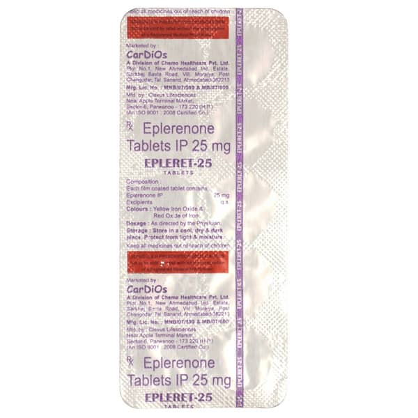 Epleret 25Mg Strip Of 10 Tablets