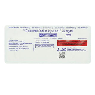 Diclotroy Aq 75Mg Ampoule Of 1Ml Injection (Pack Of 10)